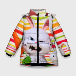 Зимняя куртка для девочек 3D Злой кролик
