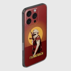 Чехол для iPhone 16 Pro силиконовый с защитой камеры Маркс: I'll Be Back - фото 2