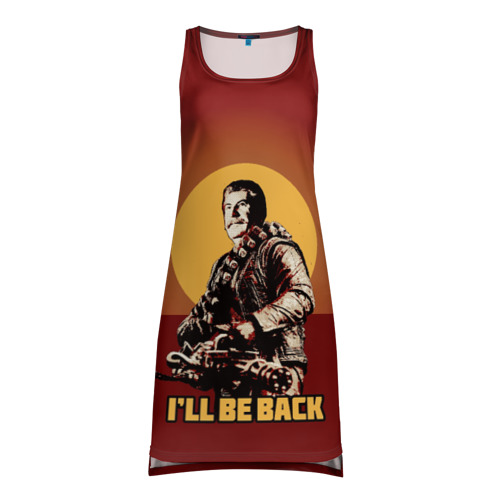 Платье-майка 3D Сталин: I'll Be Back, цвет 3D печать