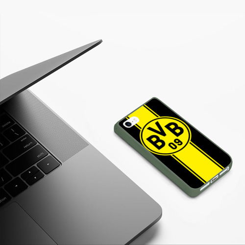 Чехол для iPhone 5/5S матовый BVB, цвет темно-зеленый - фото 5