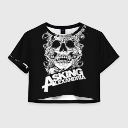 Женская футболка Crop-top 3D Asking Alexandria