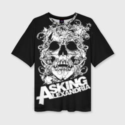 Женская футболка oversize 3D Asking Alexandria