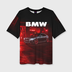 Женская футболка oversize 3D BMW