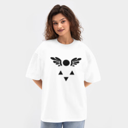 Женская футболка Oversize хлопок texturе Руна Дельта - фото 2