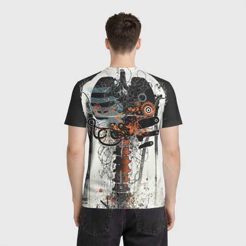 Мужская футболка 3D с принтом Three Days Grace, вид сзади #2