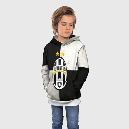 Детская толстовка 3D Juventus FC, цвет белый - фото 3