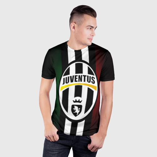 Мужская футболка 3D Slim Juventus FC, цвет 3D печать - фото 3