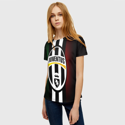 Женская футболка 3D Juventus FC - фото 3