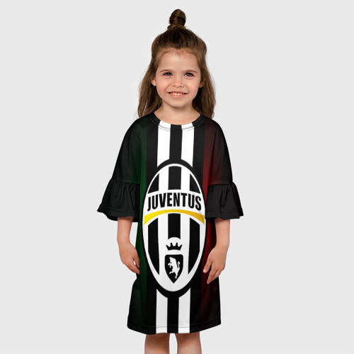 Детское платье 3D Juventus FC, цвет 3D печать - фото 4