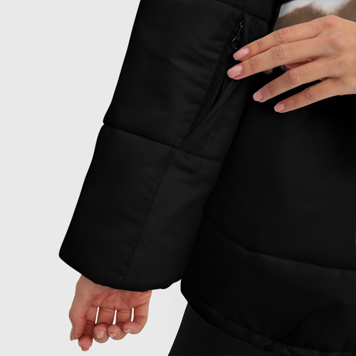 Женская зимняя куртка Oversize Роналдо, цвет черный - фото 6