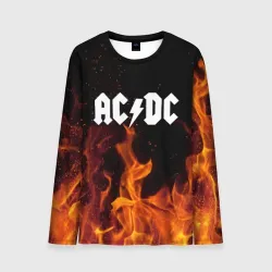 Мужской лонгслив 3D AC DC