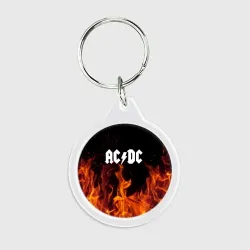 Брелок круглый AC DC