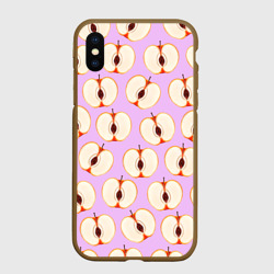 Чехол для iPhone XS Max матовый Молодильные яблочки