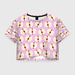 Женская футболка Crop-top 3D Молодильные яблочки