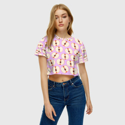 Женская футболка Crop-top 3D Молодильные яблочки - фото 2