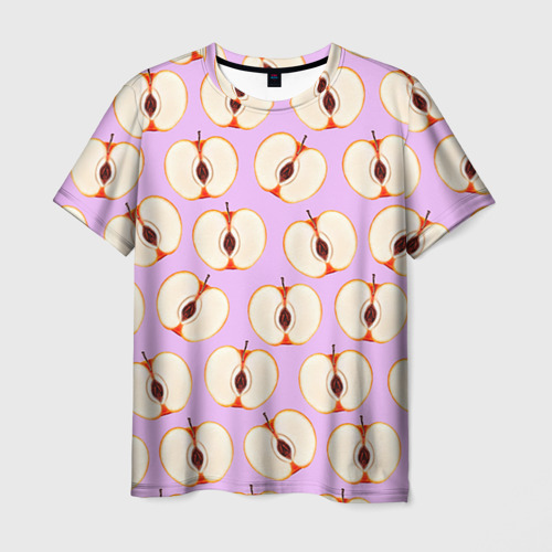 Мужская футболка с принтом Молодильные яблочки, вид спереди №1
