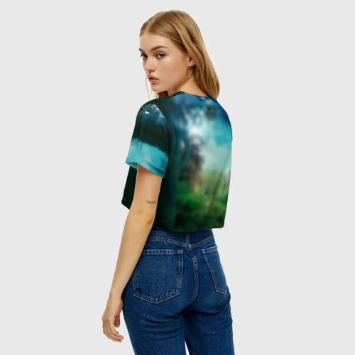 Женская футболка Crop-top 3D Эмма Блум, цвет 3D печать - фото 5