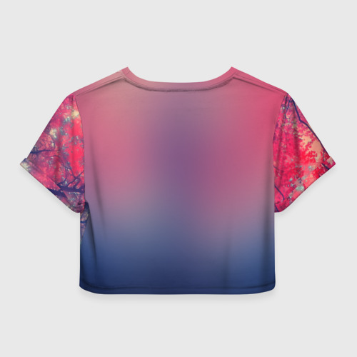 Женская футболка Crop-top 3D Тюр, цвет 3D печать - фото 2