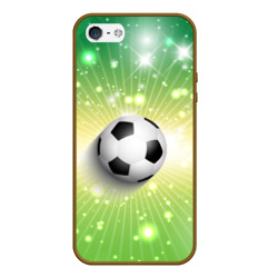 Чехол для iPhone 5/5S матовый Футбольный мяч 3