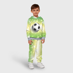Детский костюм с толстовкой 3D Футбольный мяч 3 - фото 2