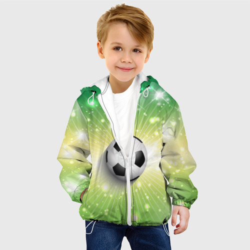 Детская куртка 3D Футбольный мяч 3, цвет белый - фото 3