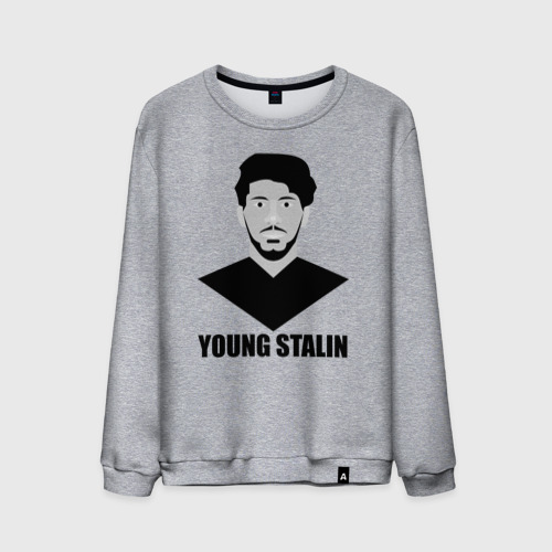 Мужской свитшот хлопок Young Stalin, цвет меланж