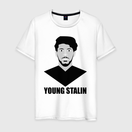 Мужская футболка хлопок Young Stalin, цвет белый