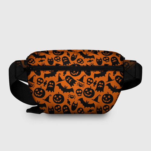 Поясная сумка 3D с принтом Halloween, вид сзади #1