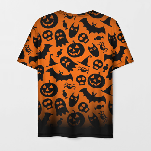 Мужская футболка 3D с принтом Halloween, вид сзади #1