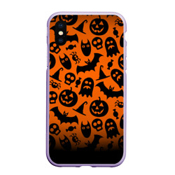 Чехол для iPhone XS Max матовый Halloween