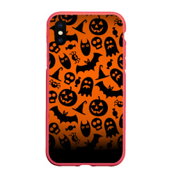 Чехол для iPhone XS Max матовый Halloween