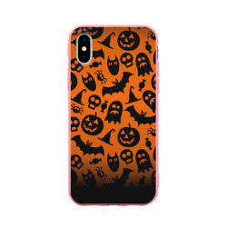 Чехол для iPhone X матовый Halloween