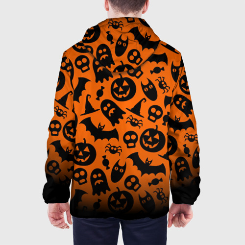 Мужская куртка 3D с принтом Halloween, вид сзади #2