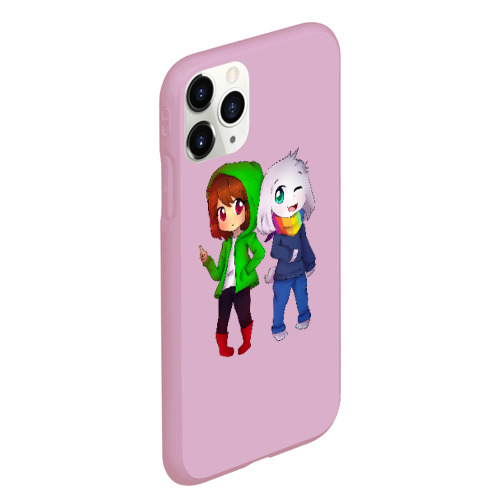 Чехол для iPhone 11 Pro Max матовый Undertale, цвет розовый - фото 3