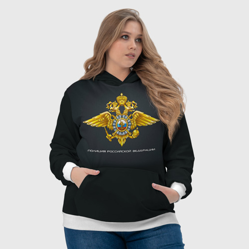 Женская толстовка 3D Полиция Российской Федерации, цвет 3D печать - фото 6