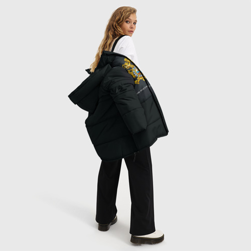 Женская зимняя куртка Oversize Полиция Российской Федерации, цвет черный - фото 5
