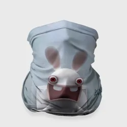 Бандана-труба 3D Кролик с газетой