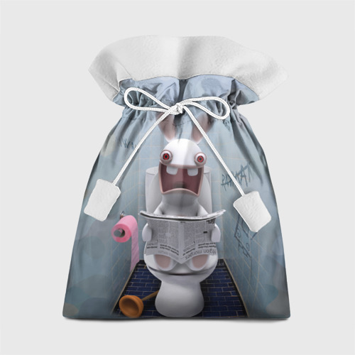 Подарочный 3D мешок Кролик с газетой