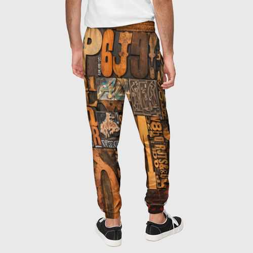 Мужские брюки 3D Литеры, цвет 3D печать - фото 5