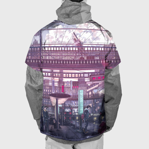 Накидка на куртку 3D Город, цвет 3D печать - фото 2