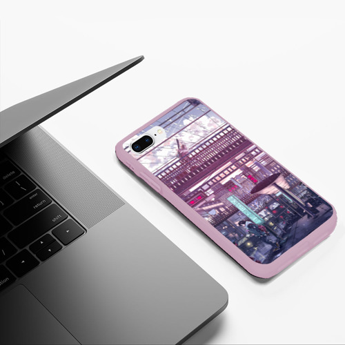 Чехол для iPhone 7Plus/8 Plus матовый с принтом Город, фото #5