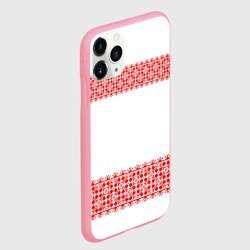 Чехол для iPhone 11 Pro Max матовый Славянский орнамент на белом - фото 2