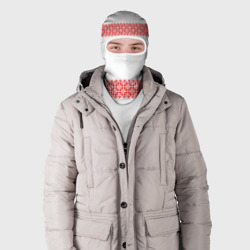 Балаклава 3D Славянский орнамент на белом - фото 2