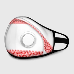 Маска из неопрена Славянский орнамент на белом