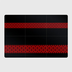 Магнитный плакат 3Х2 Славянский орнамент на чёрном