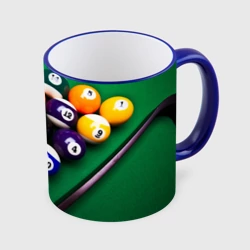 Кружка с полной запечаткой Бильярд