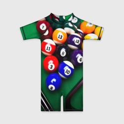 Детский купальный костюм 3D Бильярд