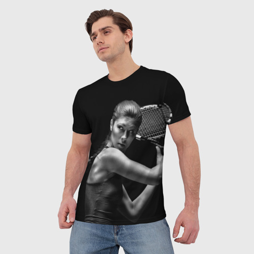 Мужская футболка 3D с принтом Ответный удар, фото на моделе #1