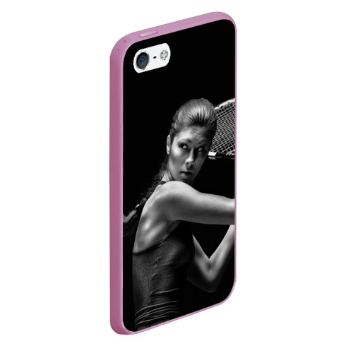 Чехол для iPhone 5/5S матовый Ответный удар, цвет розовый - фото 3