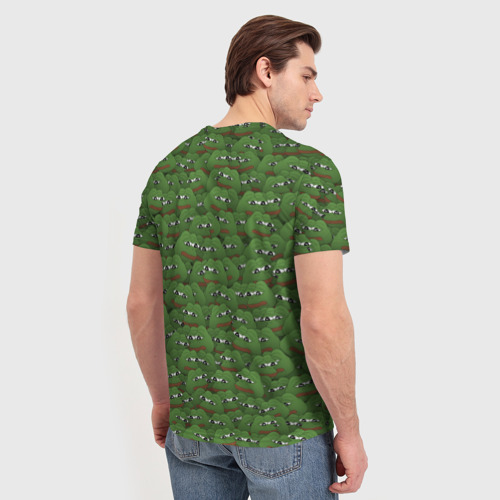 Мужская футболка 3D Грустные лягушки, цвет 3D печать - фото 4